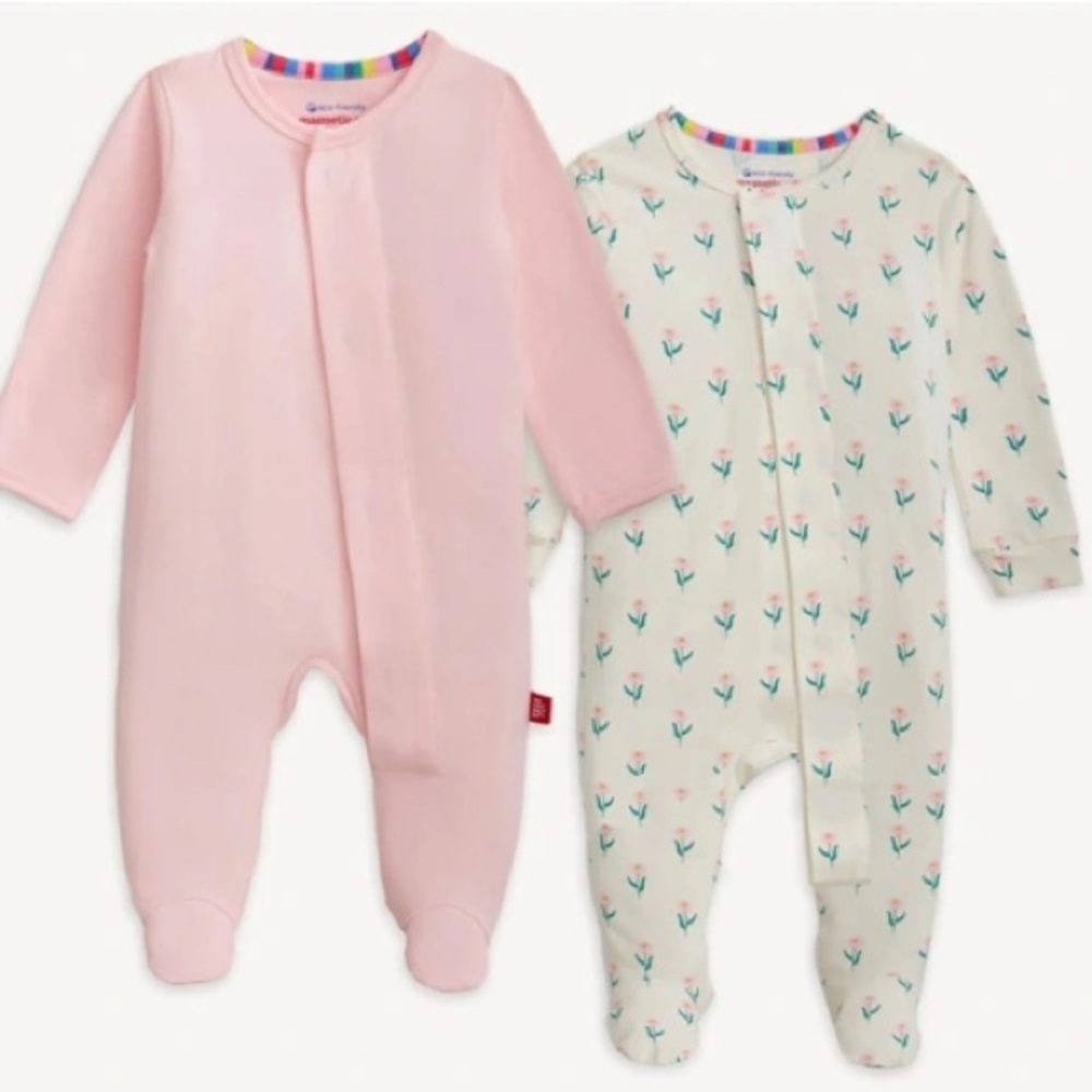 Magnetic Me Pink and Cream Kids Pajamas